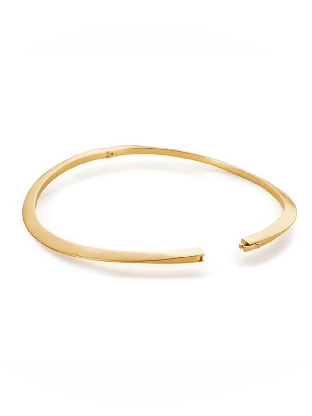 JENNY BIRD 14k Gold Collar Necklace Sculpted Design NWOT - Picture 4 of 11